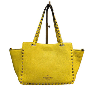 Rockstud Tote Small Vitello Yellow LGHW