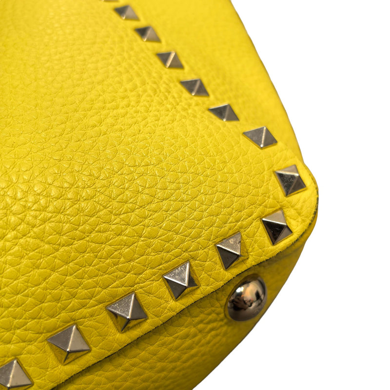 Rockstud Tote Small Vitello Yellow LGHW