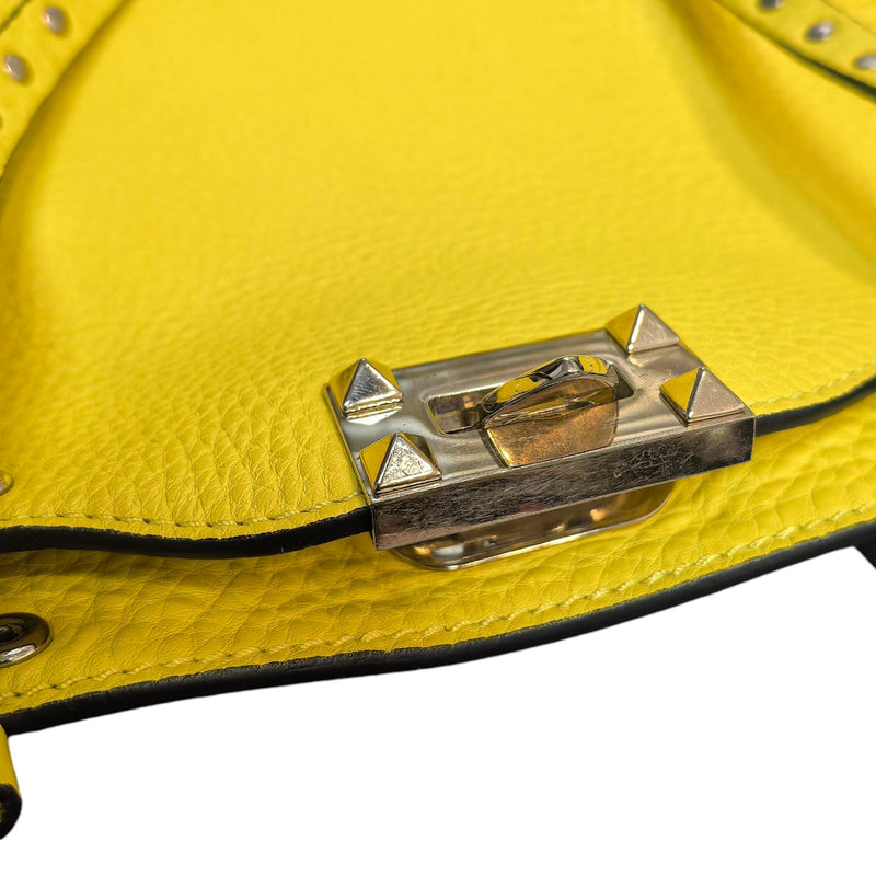 Rockstud Tote Small Vitello Yellow LGHW