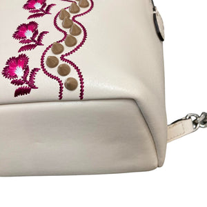 Liberty Flowers and Bows Backpack Mini Vitello Off White