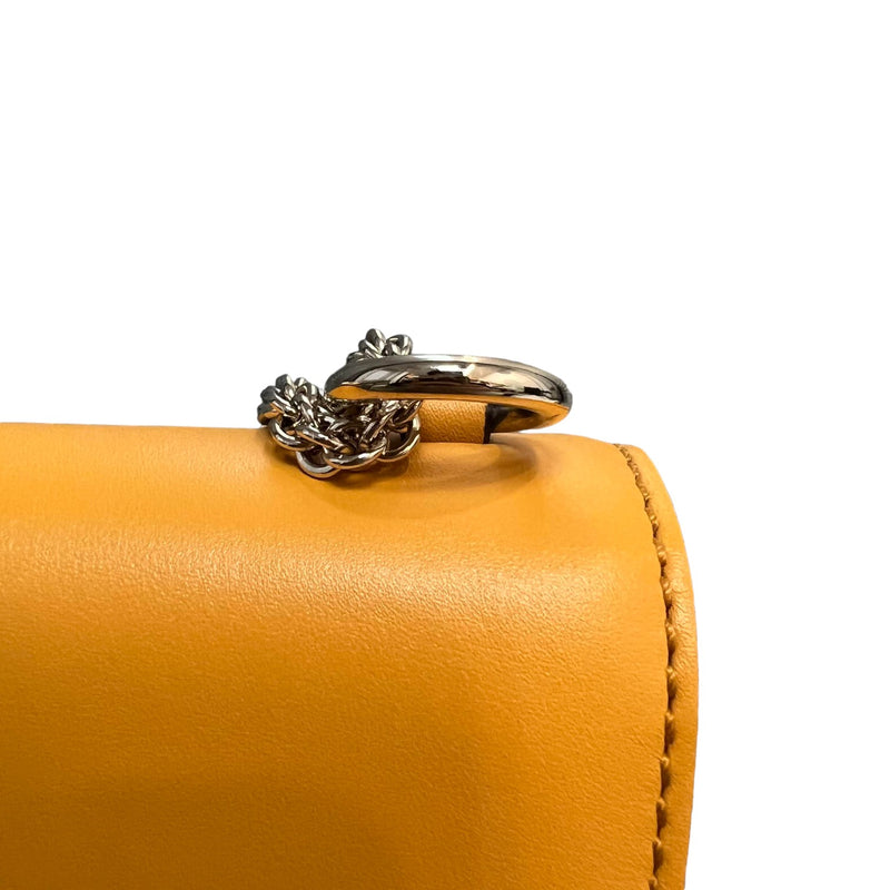 Glam Lock Rockstud Flap Small Vitello Orange GHW