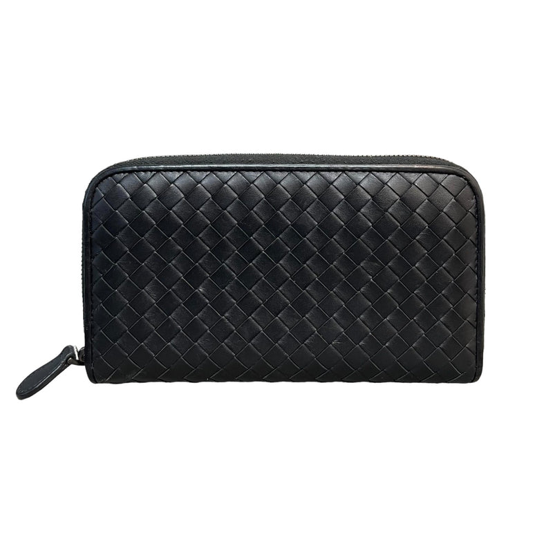 Zip Around Wallet Nappa Intrecciato Black SHW