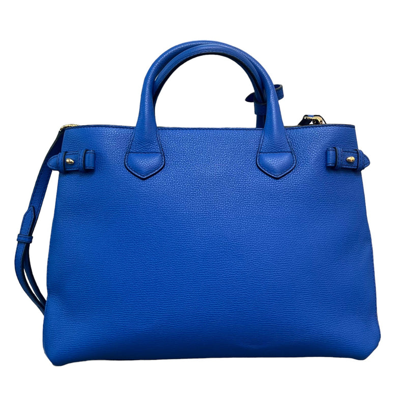 Banner Tote Slate Medium Derby Calfskin Blue GHW