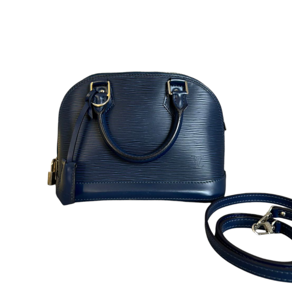 Alma BB Epi Leather Indigo SHW