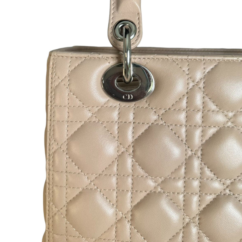 Lady Dior Medium Lambskin Light Pink SHW