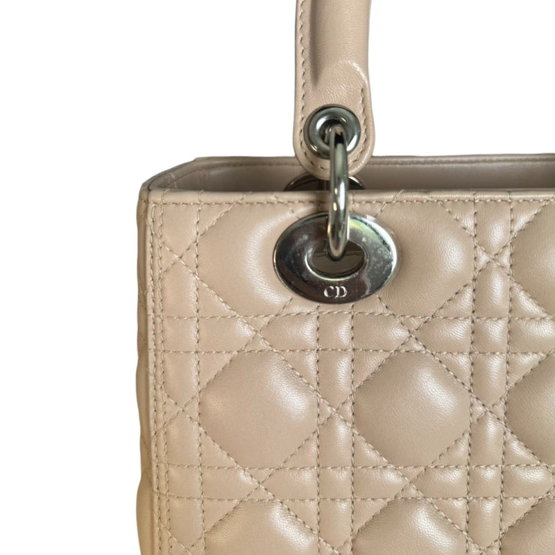 Lady Dior Medium Lambskin Light Pink SHW