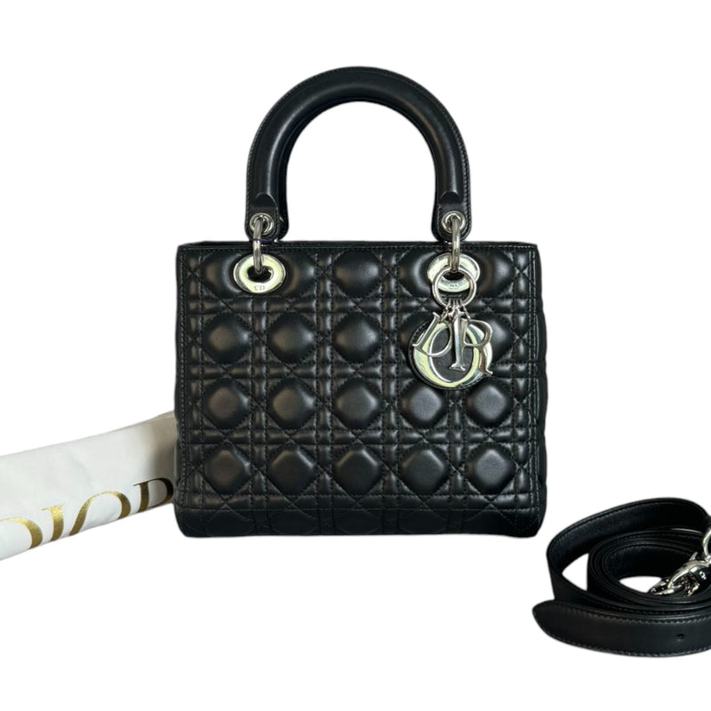 Lady Dior Medium Lambskin Black SHW