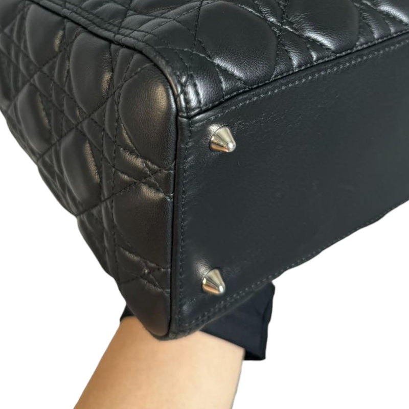 Lady Dior Medium Lambskin Black SHW