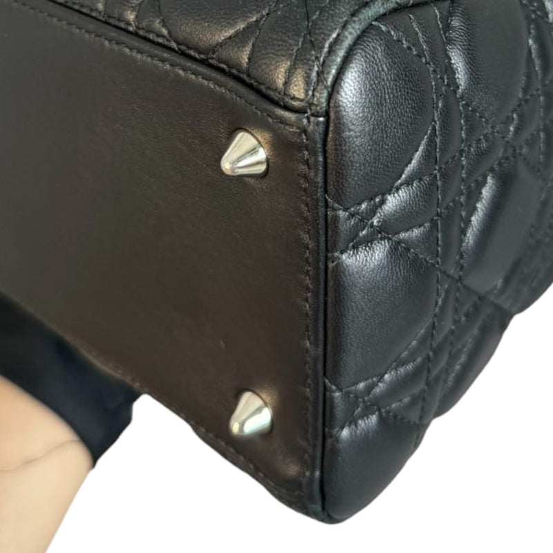 Lady Dior Medium Lambskin Black SHW