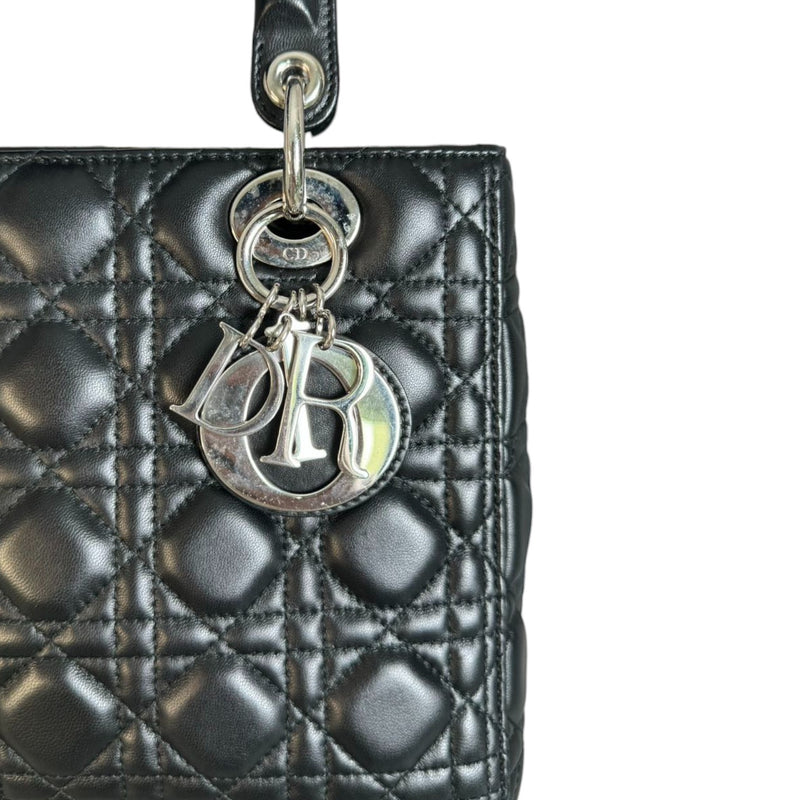 Lady Dior Medium Lambskin Black SHW