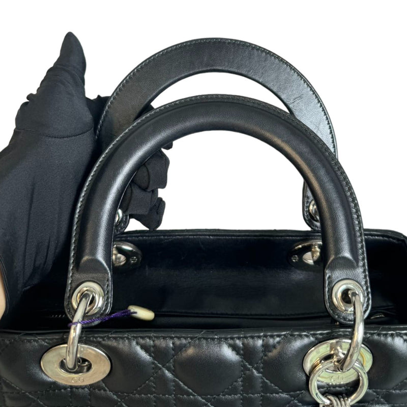 Lady Dior Medium Lambskin Black SHW