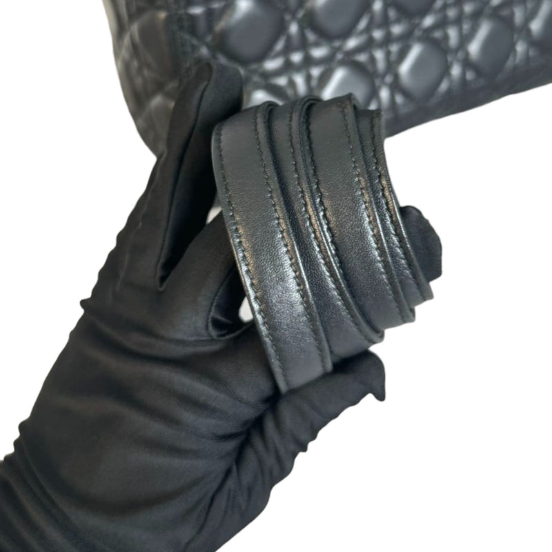 Lady Dior Medium  Lambskin Quilted Black GHW