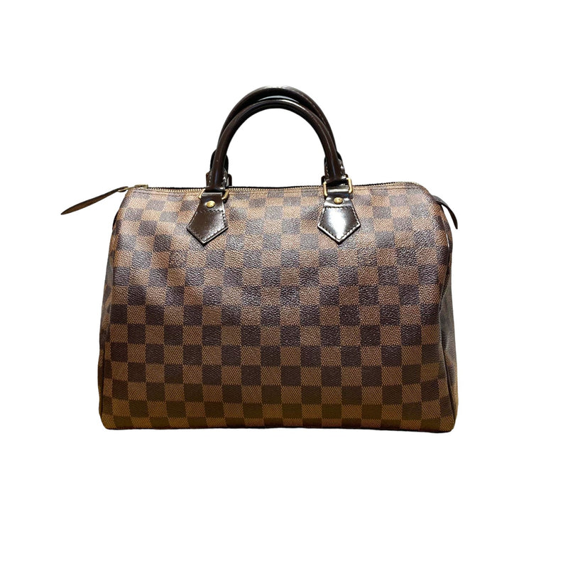 Speedy Bandouliere 30 Damier Ebene Brown GHW