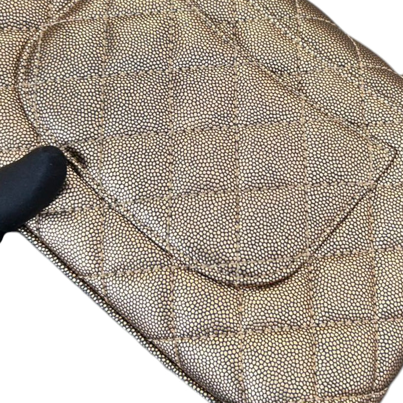 Coco Handle Flap Mini Metallic Caviar Quilted Gold GHW