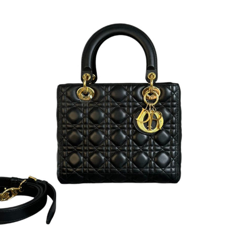 My Lady Dior Lucky Badges Small Lambskin Navy SHW