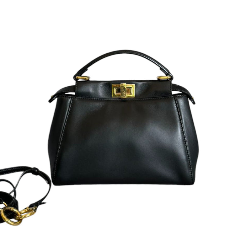 Peekaboo Iconic Satchel Mini Nappa Lambskin Black GHW