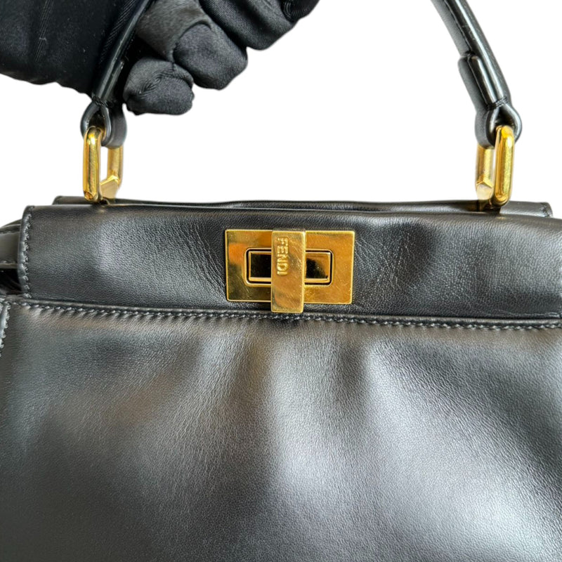 Peekaboo Iconic Satchel Mini Nappa Lambskin Black GHW