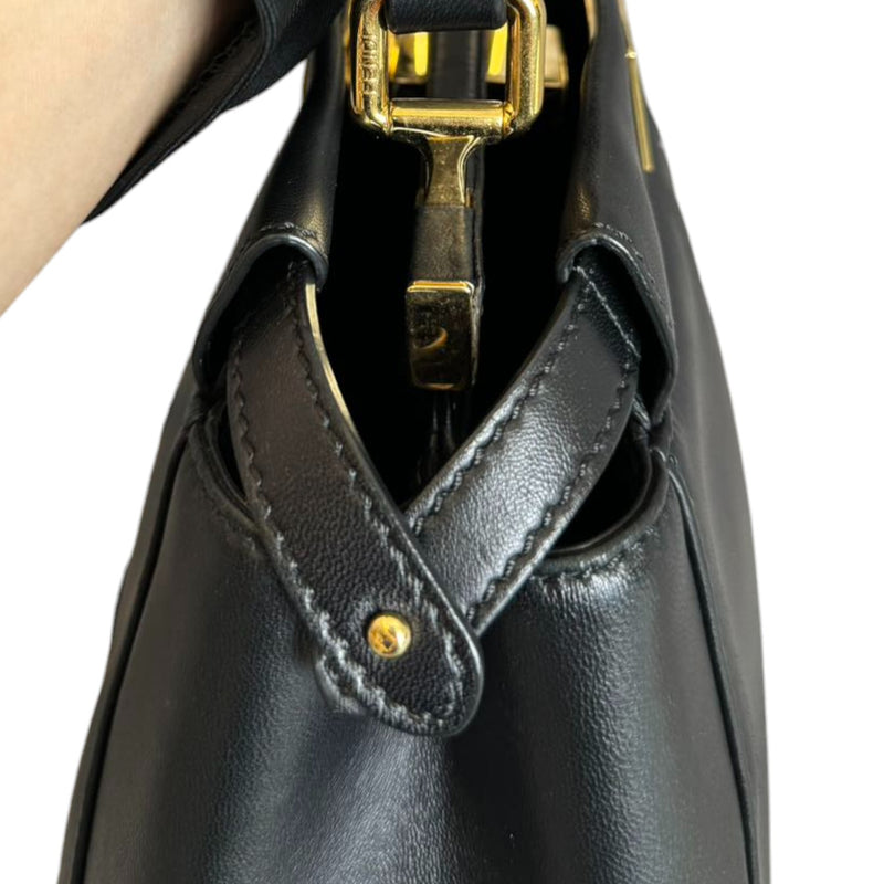 Peekaboo Iconic Satchel Mini Nappa Lambskin Black GHW