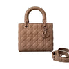 Lady Dior Medium Lambskin Cannage Pink SHW