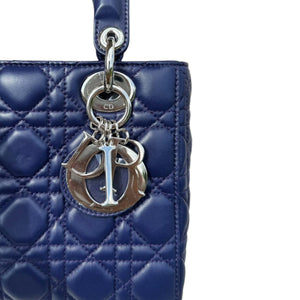 My Lady Dior Lucky Badges Small Lambskin Navy SHW