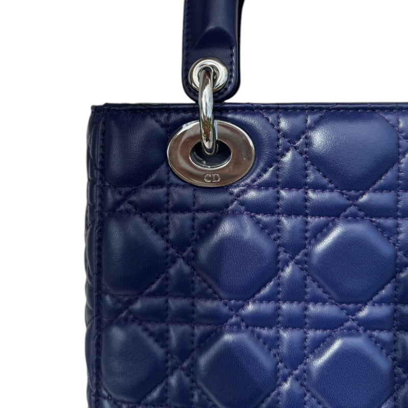 My Lady Dior Lucky Badges Small Lambskin Navy SHW