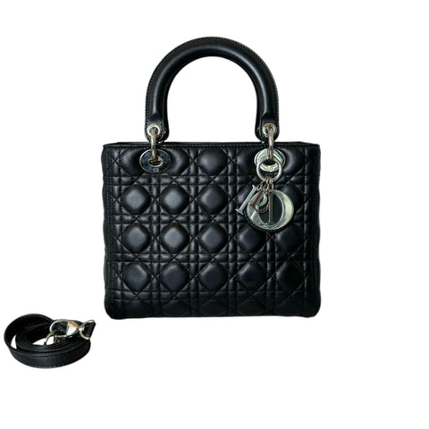 Lady Dior Medium Lambskin Black GHW