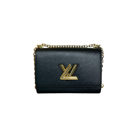 Classic Box Flap Medium Python Black GHW