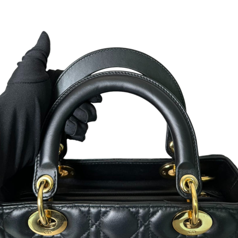 Lady Dior Medium Lambskin Black GHW