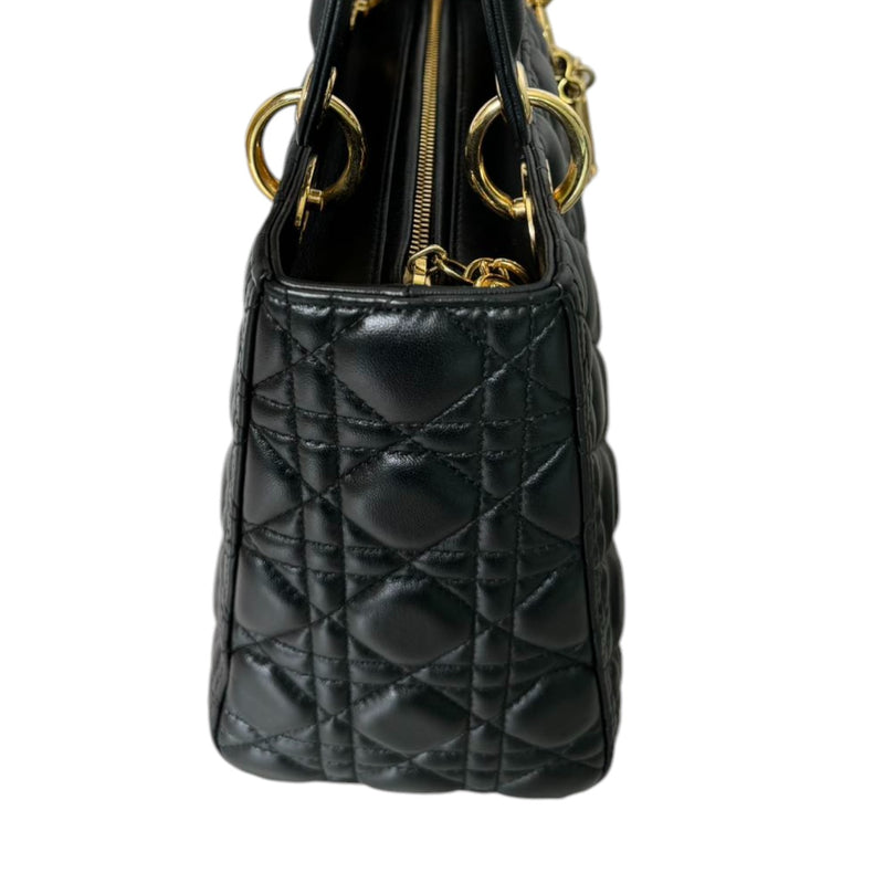 Lady Dior Medium Lambskin Black GHW