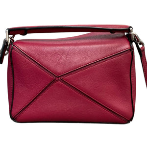 Puzzle Mini Shoulder Calfskin Red SHW