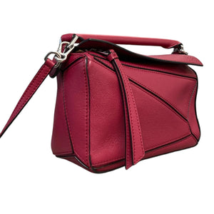 Puzzle Mini Shoulder Calfskin Red SHW