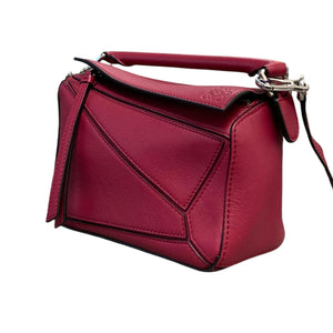 Puzzle Mini Shoulder Calfskin Red SHW