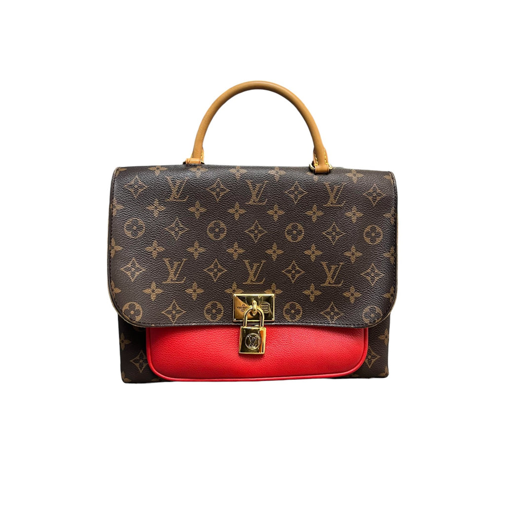 Marignan Coquelico Monogram Canvas Brown Red