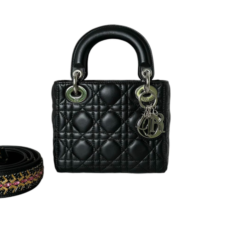 Lady Dior Mini Lambskin Quilted Black SHW