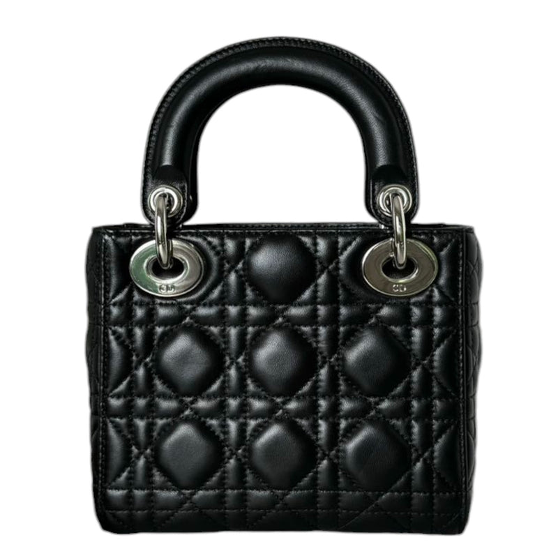 Lady Dior Mini Lambskin Quilted Black SHW