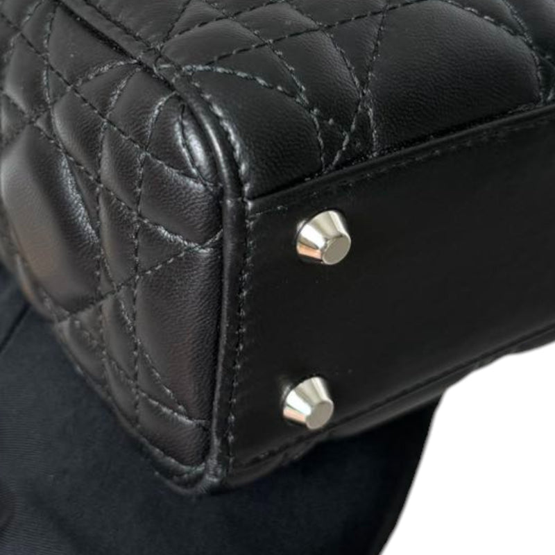 Lady Dior Mini Lambskin Quilted Black SHW