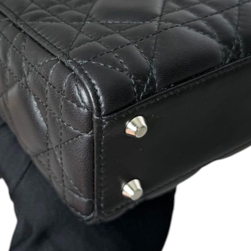 Lady Dior Mini Lambskin Quilted Black SHW