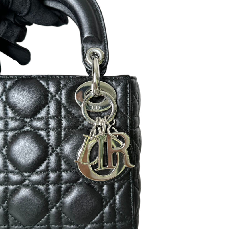 Lady Dior Mini Lambskin Quilted Black SHW