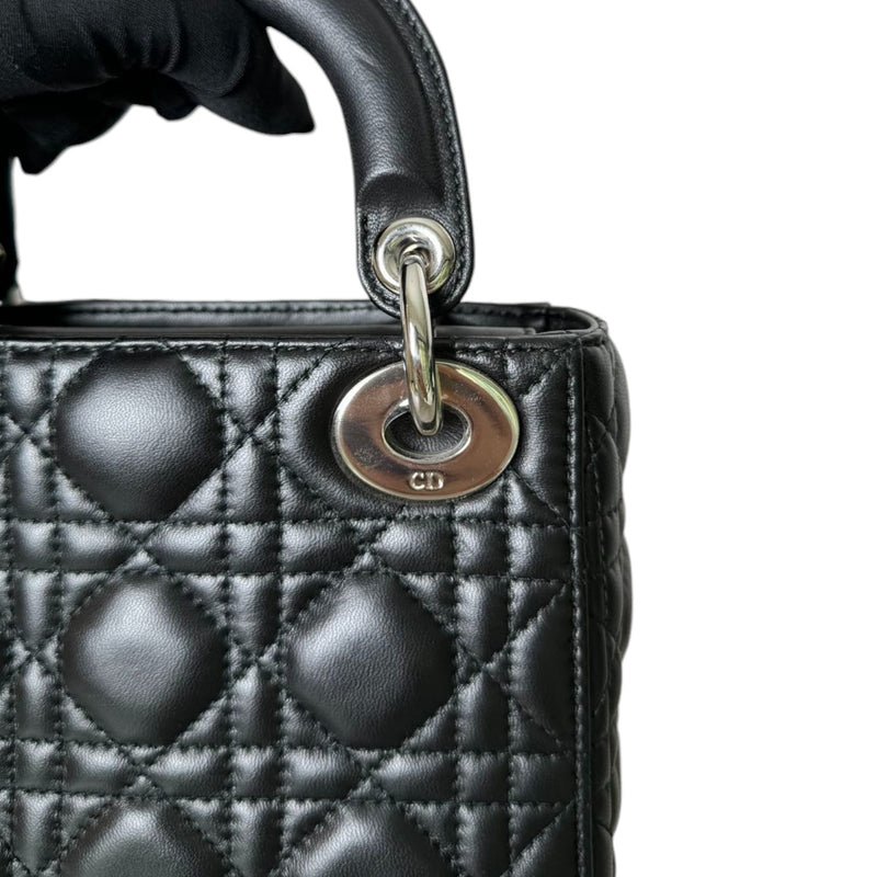 Lady Dior Mini Lambskin Quilted Black SHW