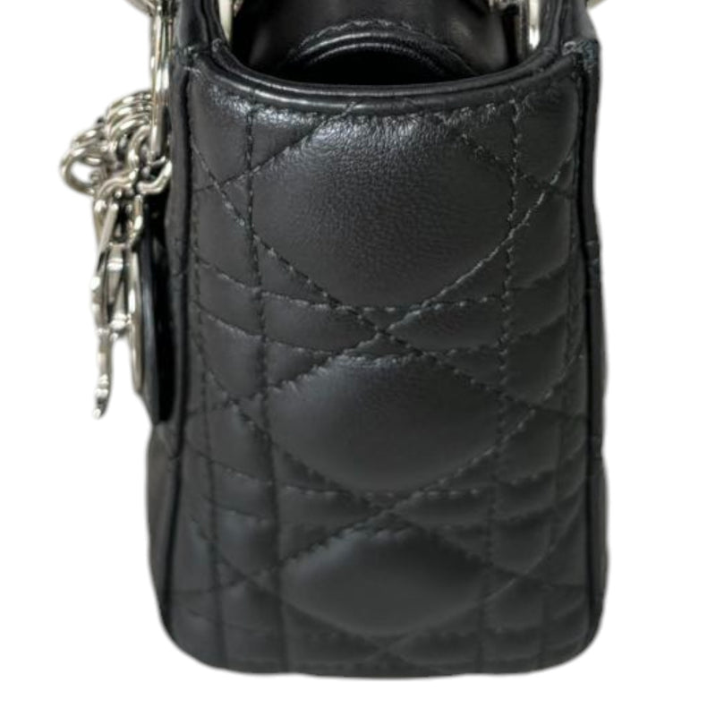 Lady Dior Mini Lambskin Quilted Black SHW