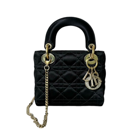 Medium Lady Dior Patent Black GHW