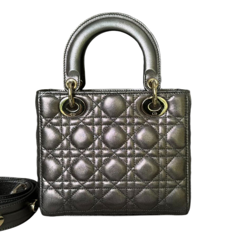 My ABC Dior Lady Dior Small Lambskin Metallic Grey GHW