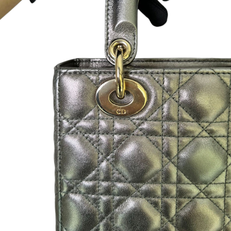 My ABC Dior Lady Dior Small Lambskin Metallic Grey GHW