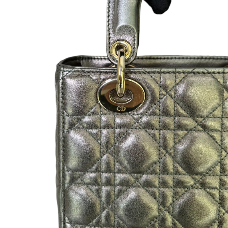 My ABC Dior Lady Dior Small Lambskin Metallic Grey GHW