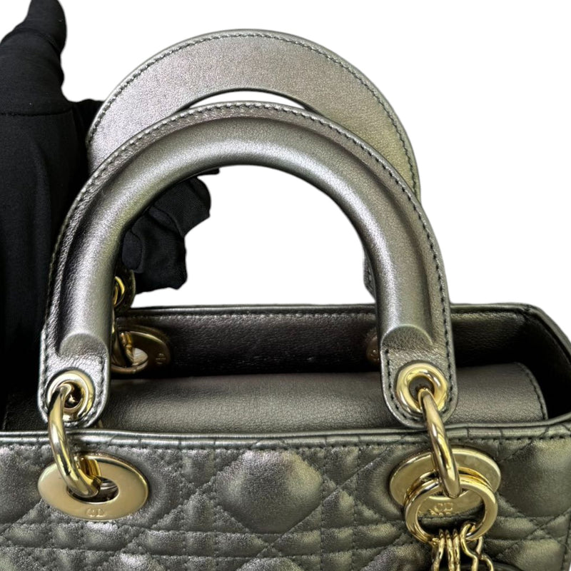 My ABC Dior Lady Dior Small Lambskin Metallic Grey GHW