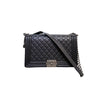 Chanel Matelasse Lambskin Chain Shoulder Bag Black