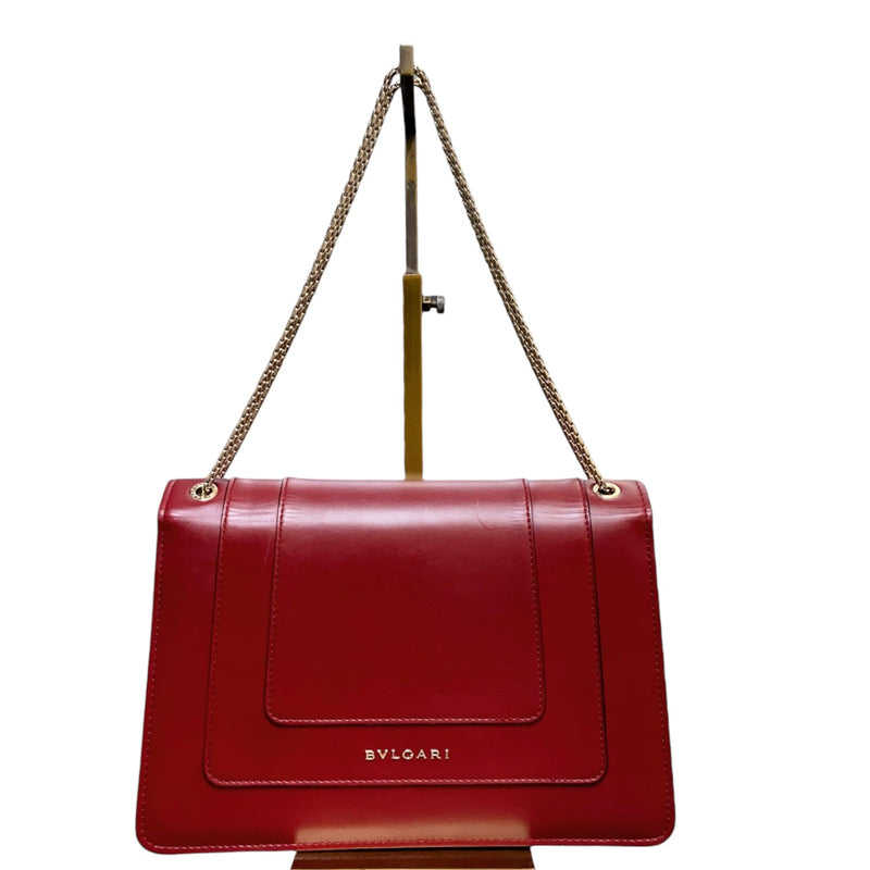 Serpenti Forever Shoulder Calfskin Red GHW