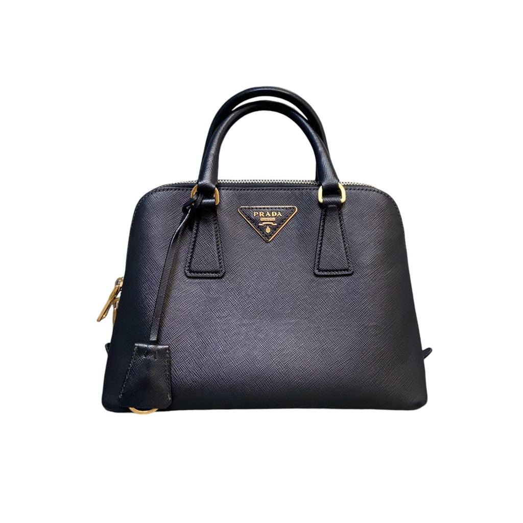 Promenade Tote Small Saffiano Lux Black GHW