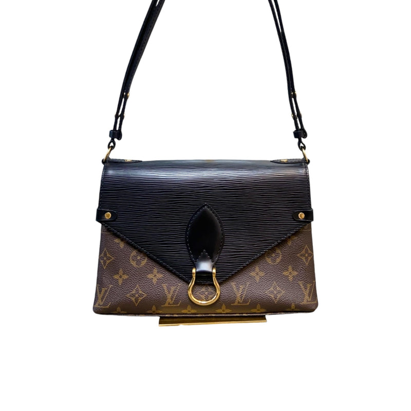 Louis Vuitton Saint Michel Epi Monogram Black GHW