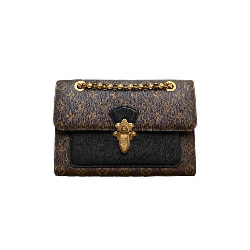 Victoire Shoulder Monogram Black GHW